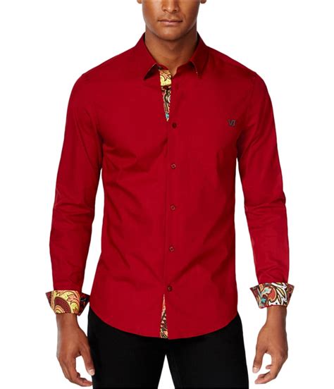 white versace button up|versace long sleeve shirt.